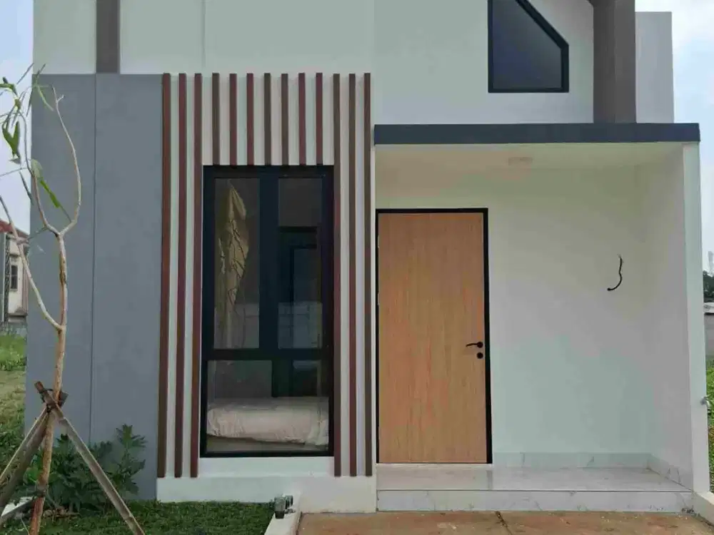 rumah desain Skandinavian elegan di sukahati jl g pajeleran
