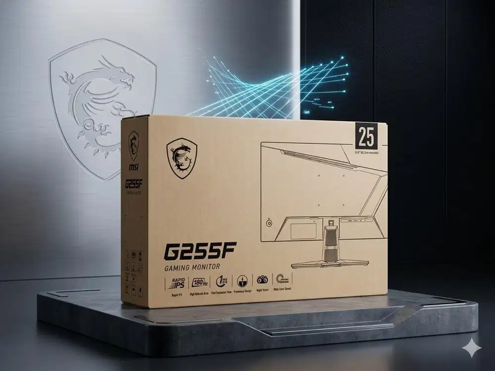 Jual Monitor Gaming MSI G255F 180Hz Rapid IPS 1ms - Garansi Resmi!