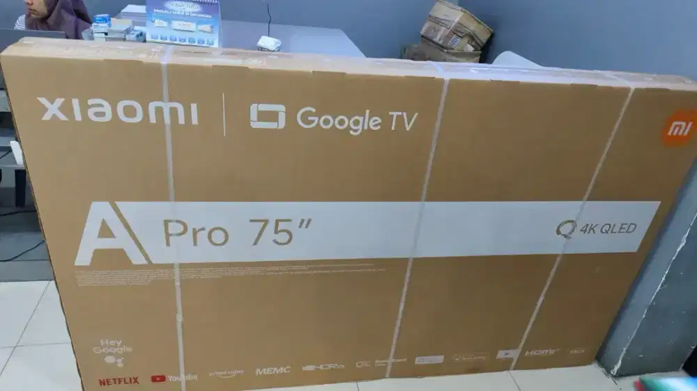 Tv Android xiaomi 75 inch baru