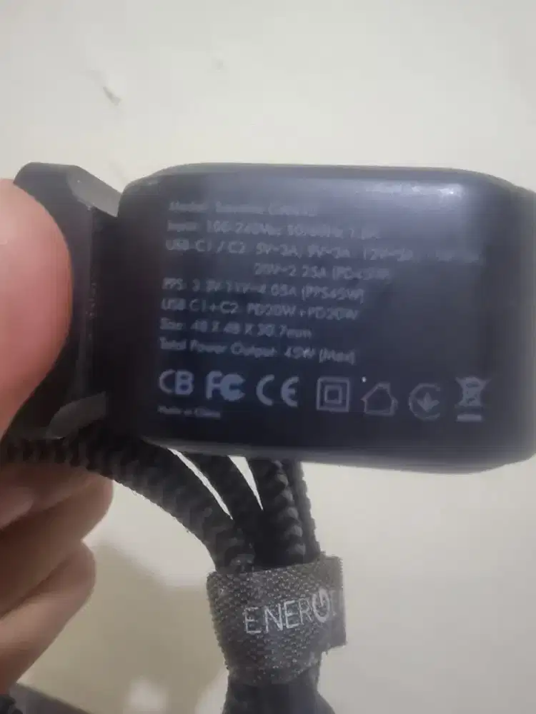 Charger Energea 45w super fast charging