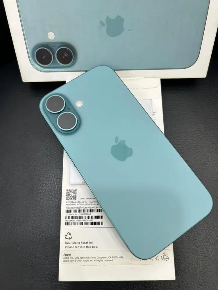 Iphone 16 , Teal , 256GB IBox