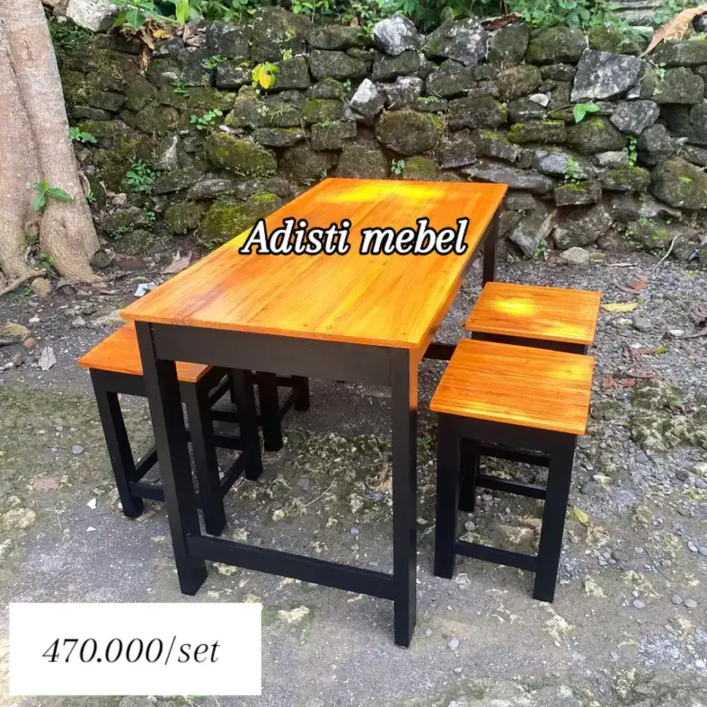 Meja kursi cafe warung promo