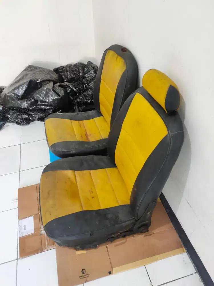 Set 2pcs Jok Universal Mobil Depan Kiri Kanan Asli Honda Civic Deluxe