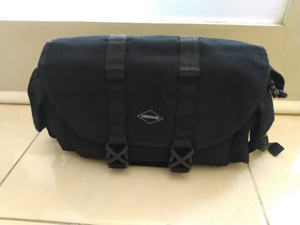 Tas sepeda lipat Hbring tas frontblock sling bag slempang waterproof