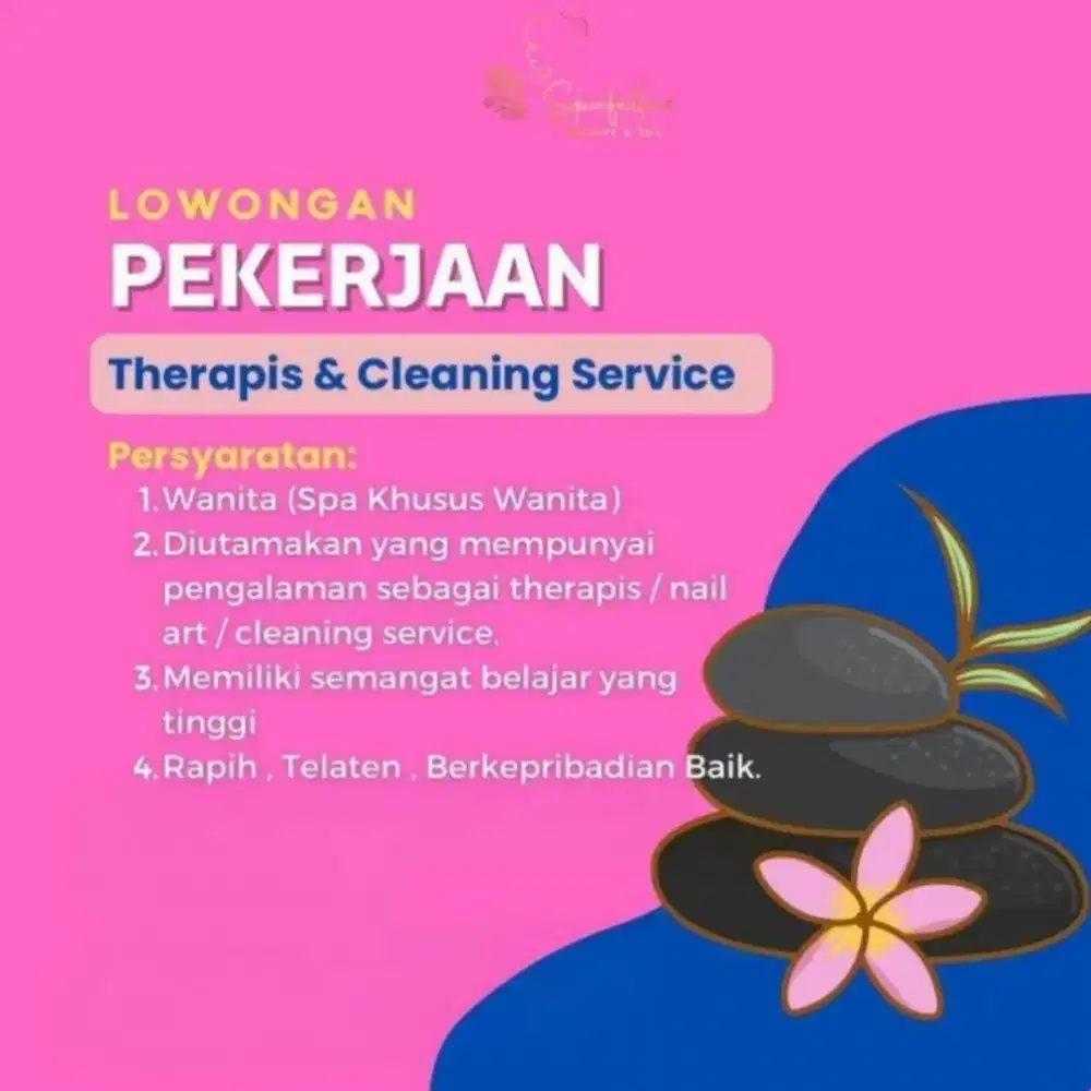 Lowongan Untuk Wanita di outlet spa