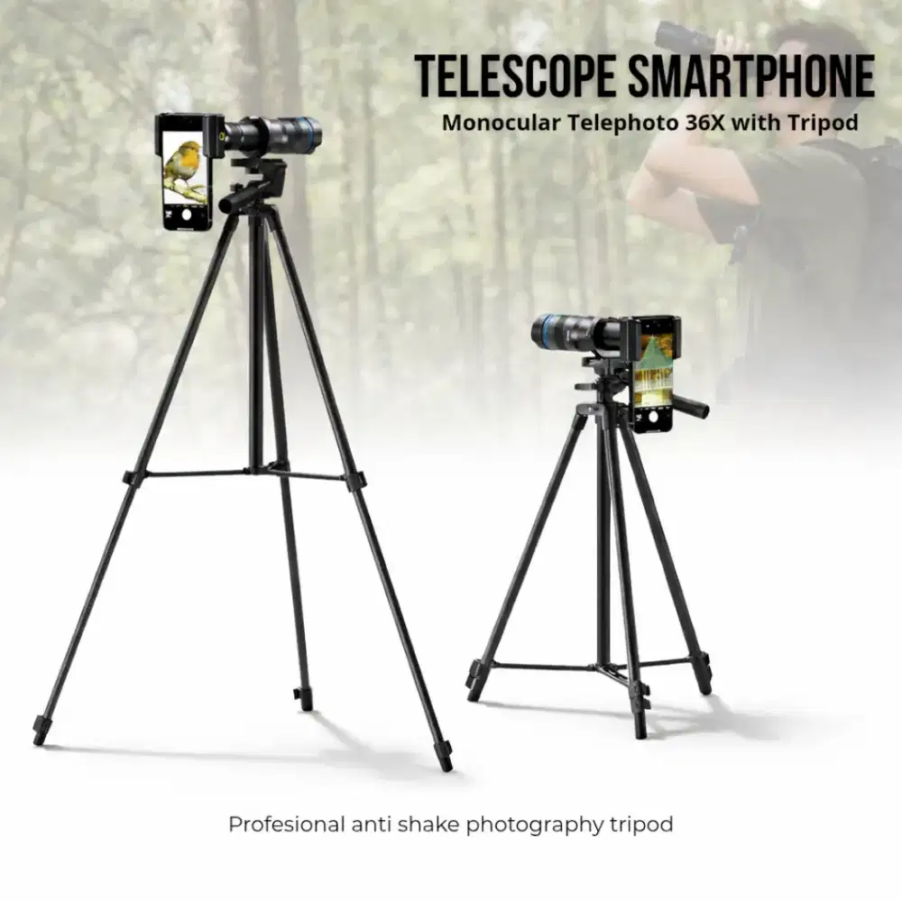 APEXEL 36XCR50 Lensa Tele Smartphone Zoom 36X Monocular.