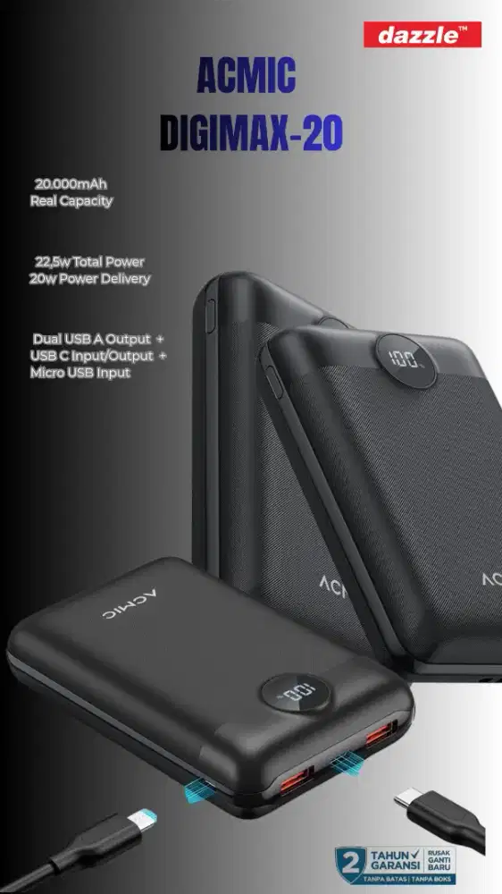 Acmic Powerbank Digimax-20