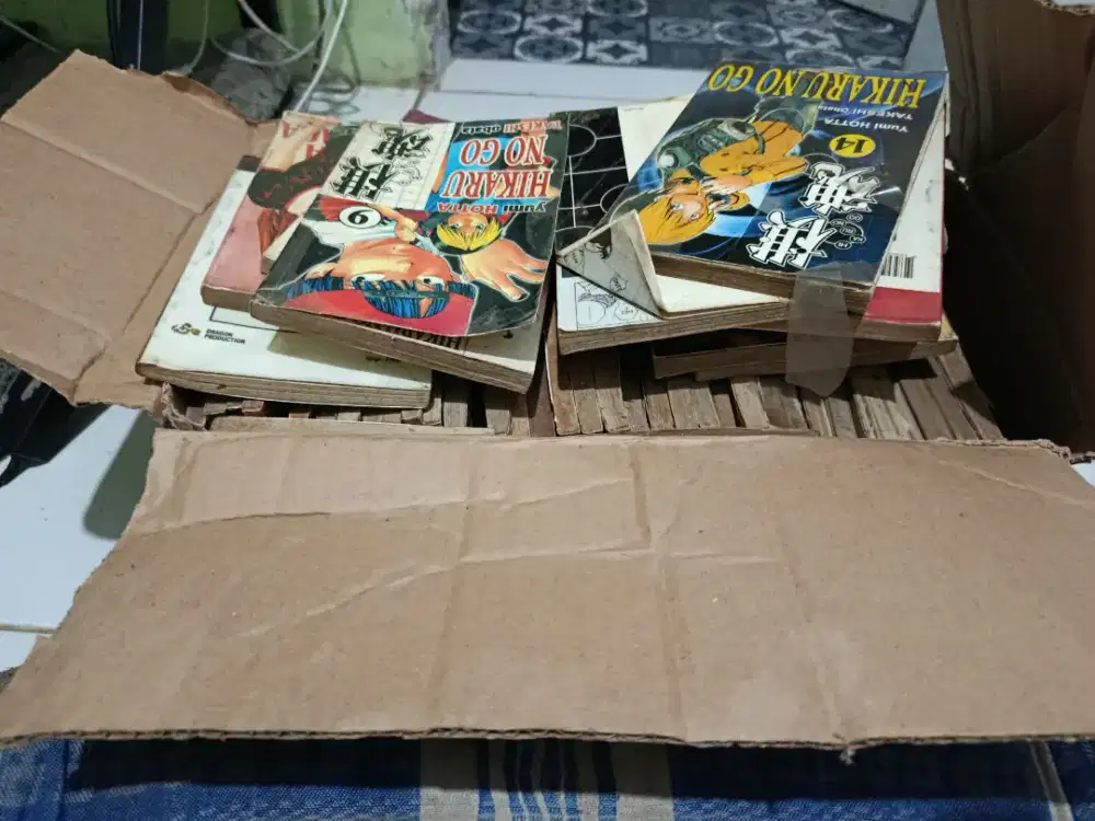 Jual Borongan Manga Anime Bekas ±88 Buku – Hikaru no Go & Lainnya