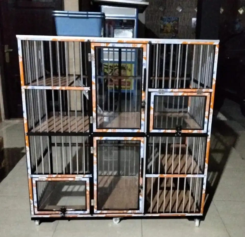 KANDANG KUCING ALUMUNIUM BIO