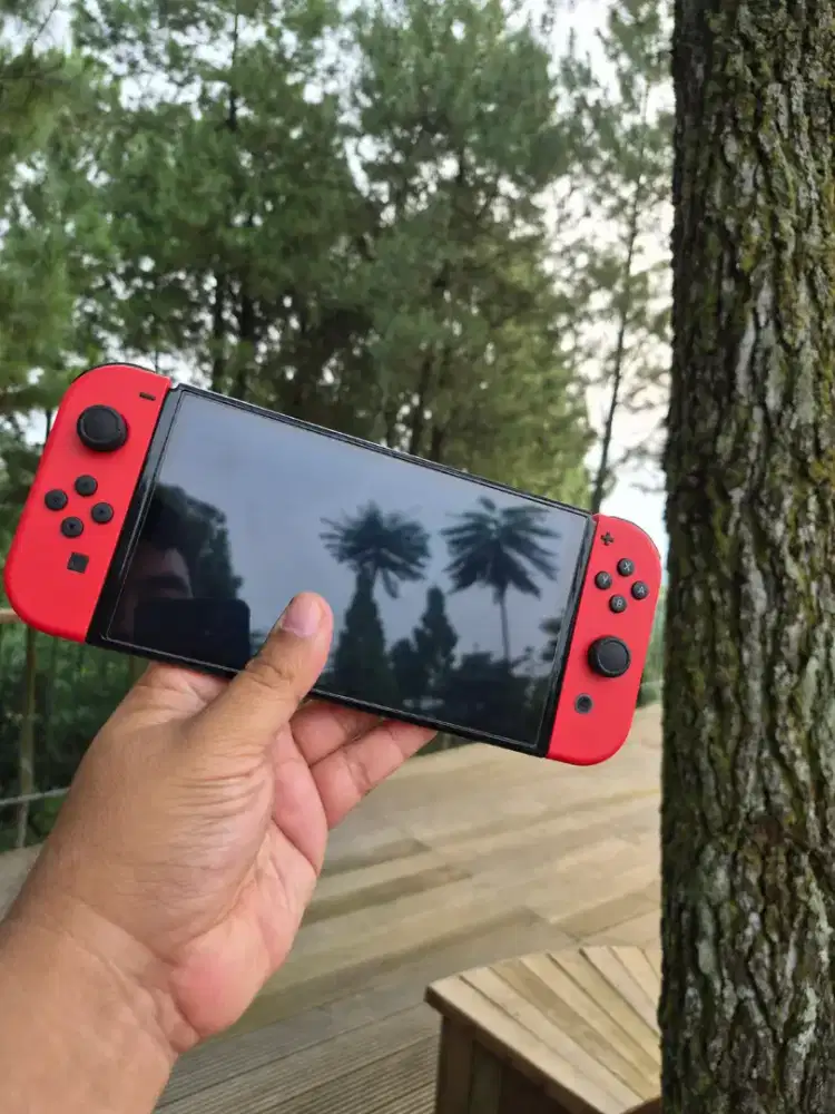 Nintendo Switch OLED OFW 64GB Red Super Mario Edition Like New Mulus