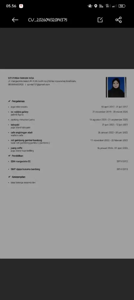 Mencari pekerjaan