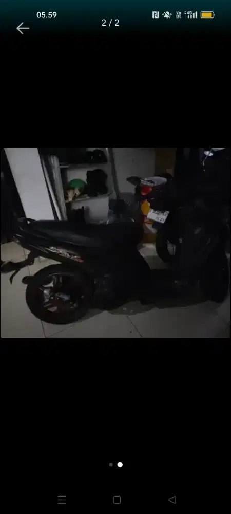 Motor bekas masih hidup