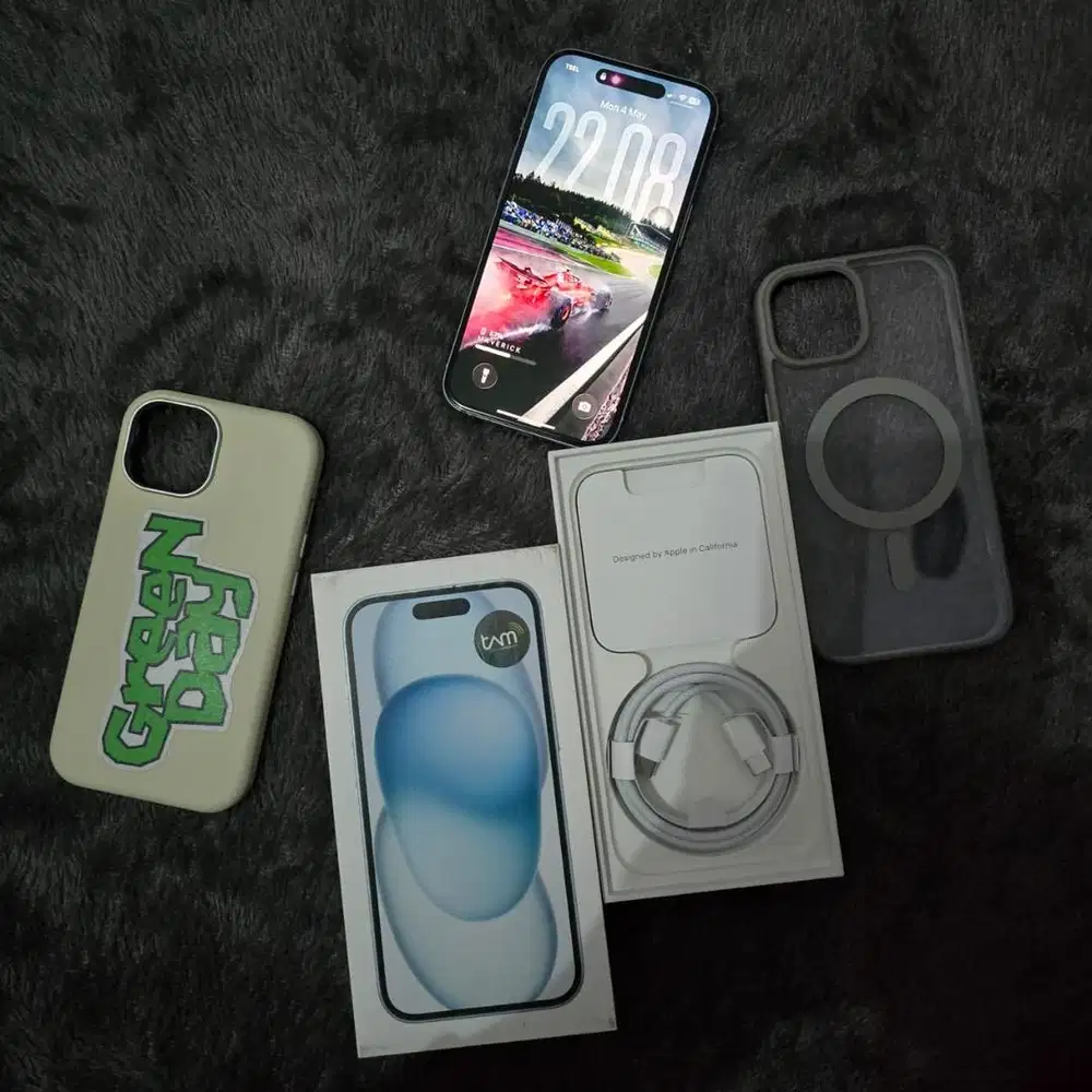 iPhone 15 Blue iBox TAM Like New MulusGaransi Panjang