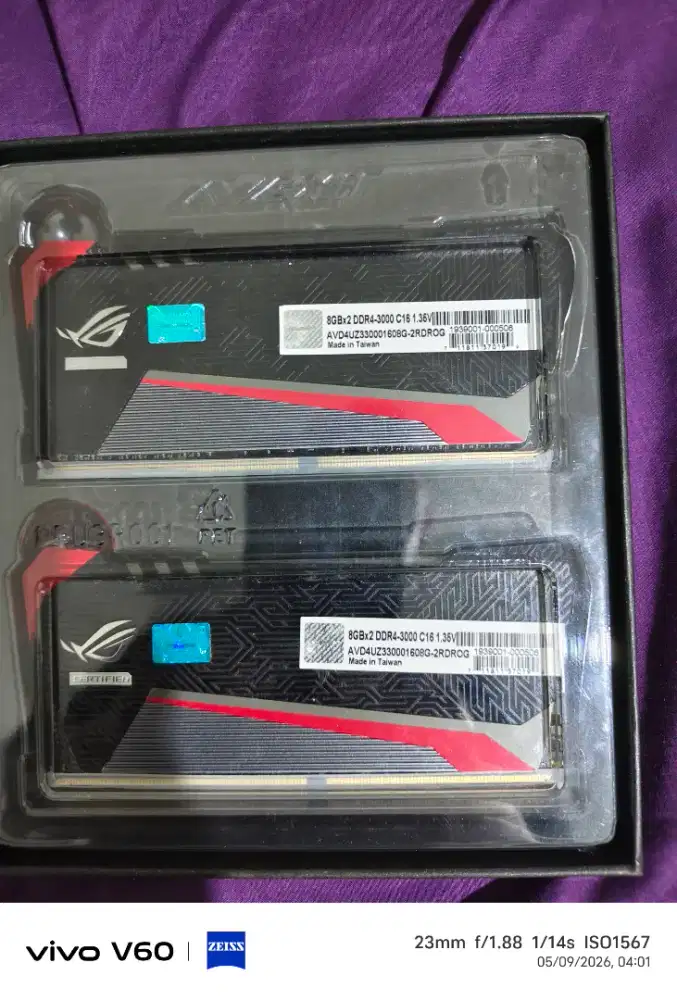 Ram PC Avexir Rog Series 8gb Ddr4 3000 2x 8gb