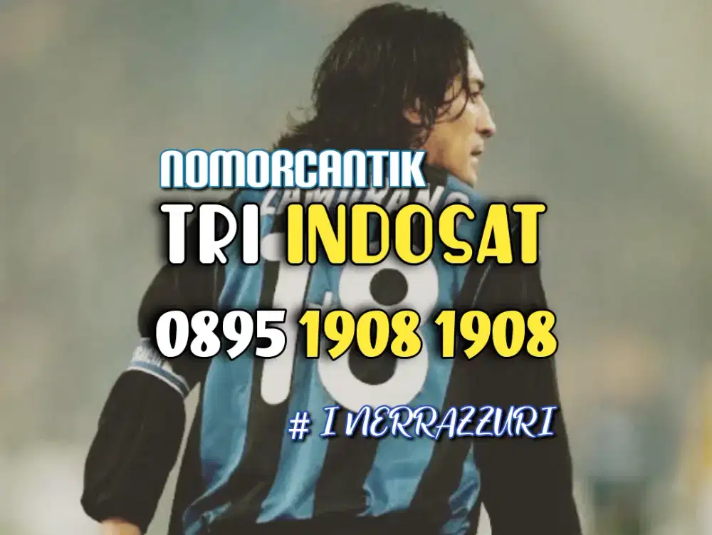 (bisa COD) Nomor CANTIK kartu TRI INDOSAT TAHUN INTER MILAN 1908 #01