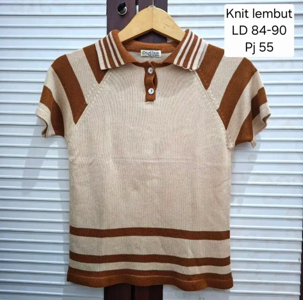 Atasan Kaos Knit Outer
