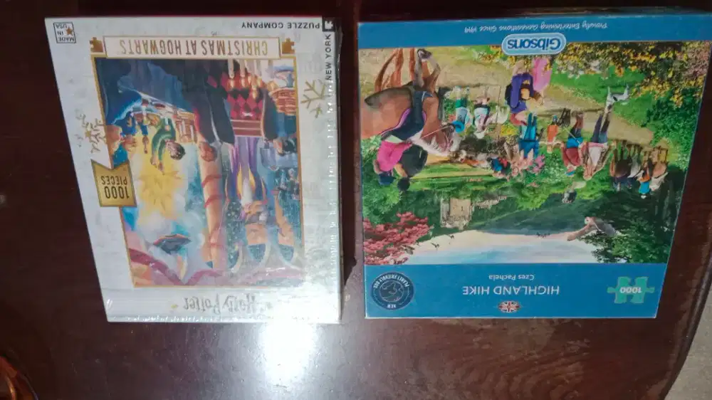 Jual puzzle 1000 pieces made in USA Harry Potter dan Highland Hike