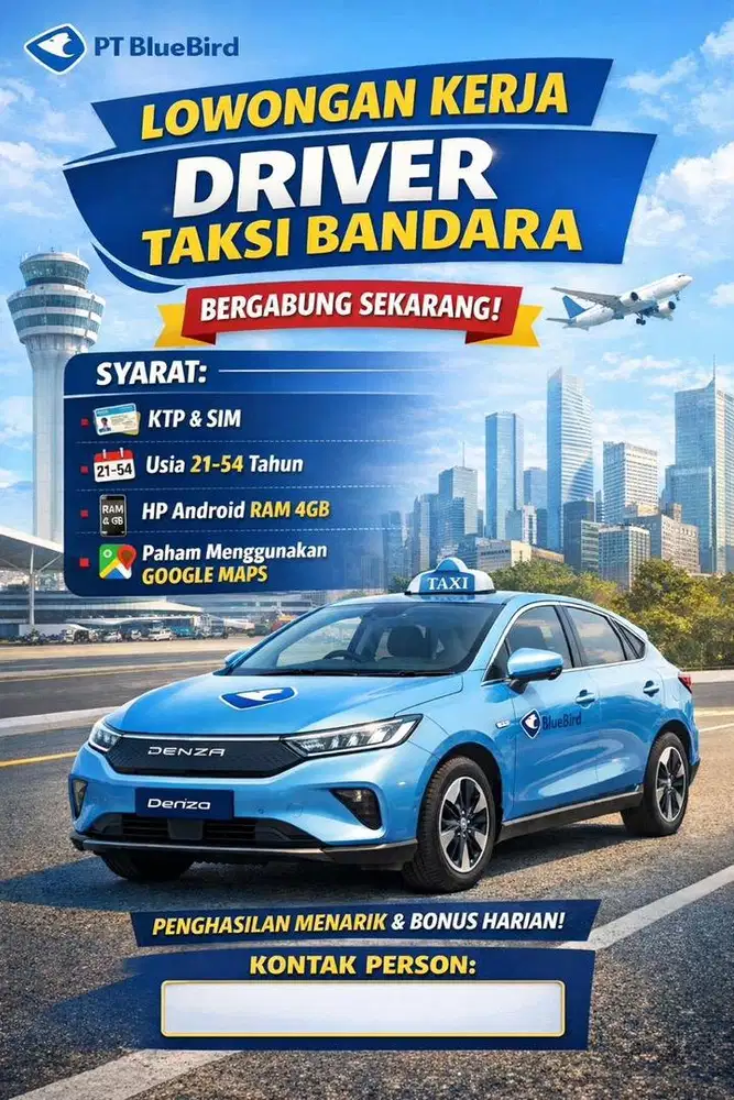 lowongan driver taksi bandara