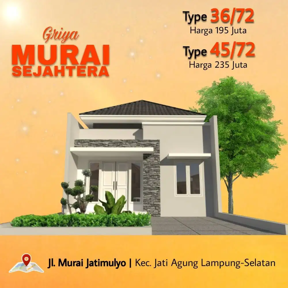 RUMAH TERMURAH JATIMULYO AIRAN WATHUI BEBAS RIBA N BANJIR