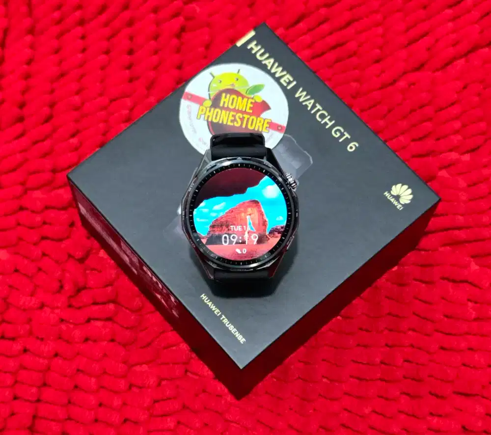 Huawei GT 6 46mm Black Garansi Panjang Bening