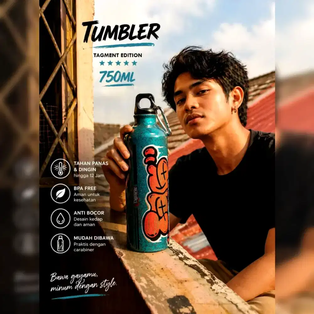 Tumbler Tempat Minum Graffiti Edition TAGMENT