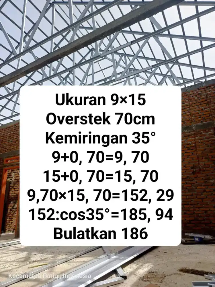 Rangka atap rumah baja ringan