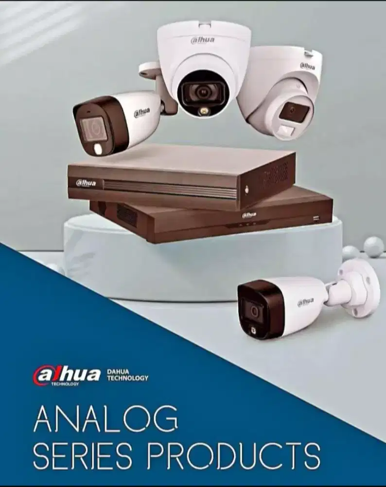 Paket cctv dahua 8 ch 4 kamera full color 2mp