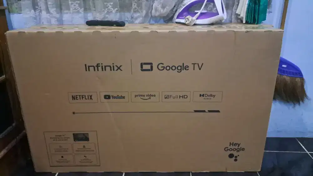 Tv infinix 43 google tv baru netflix youtube