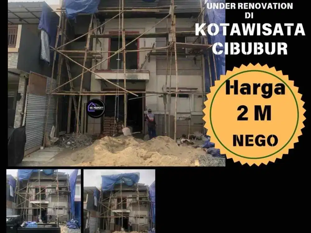 RUMAH DIJUAL DI KOTAWISATA UNDER RENOVASI