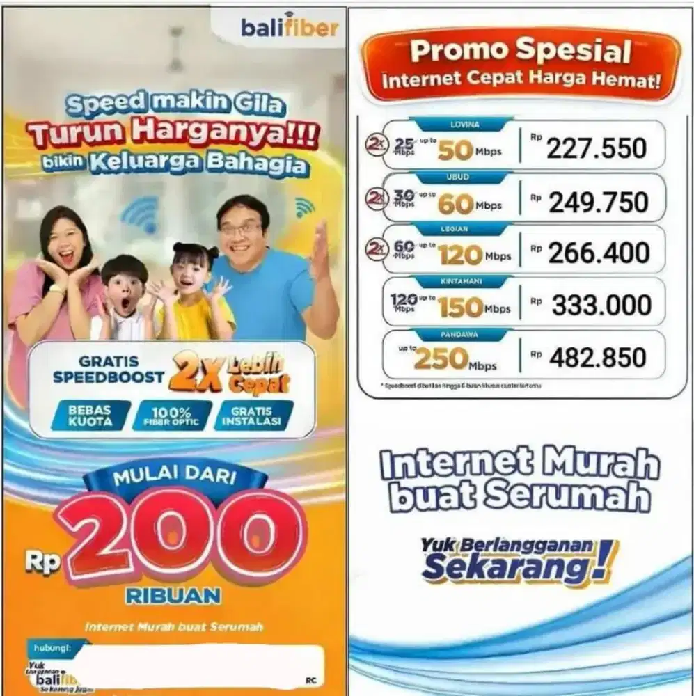 Wifi Rumah dan Bisnis Balifiber