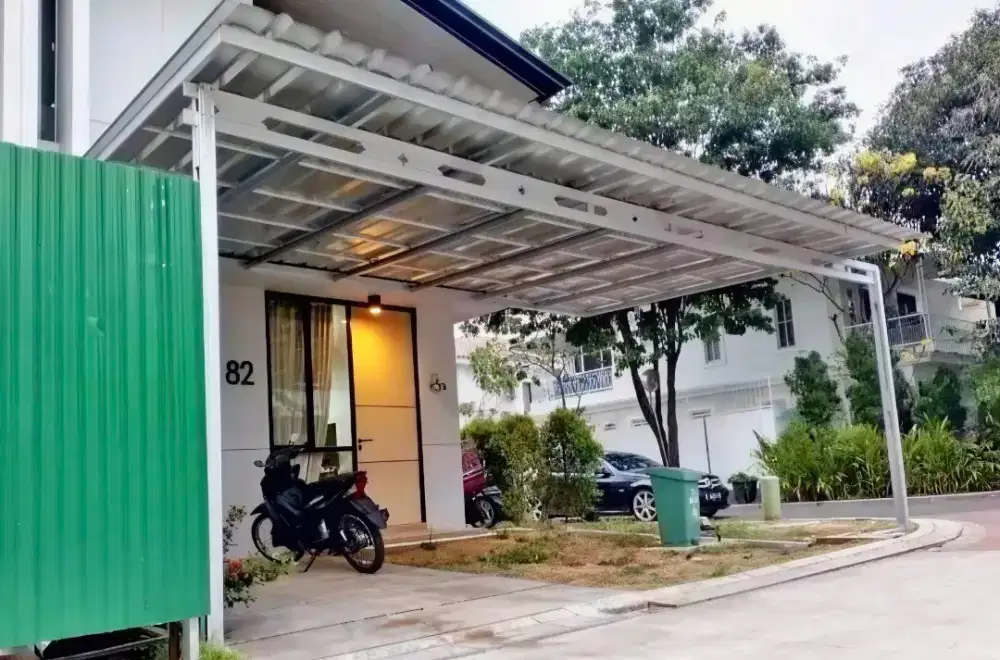 Pasang kanopi baja ringan