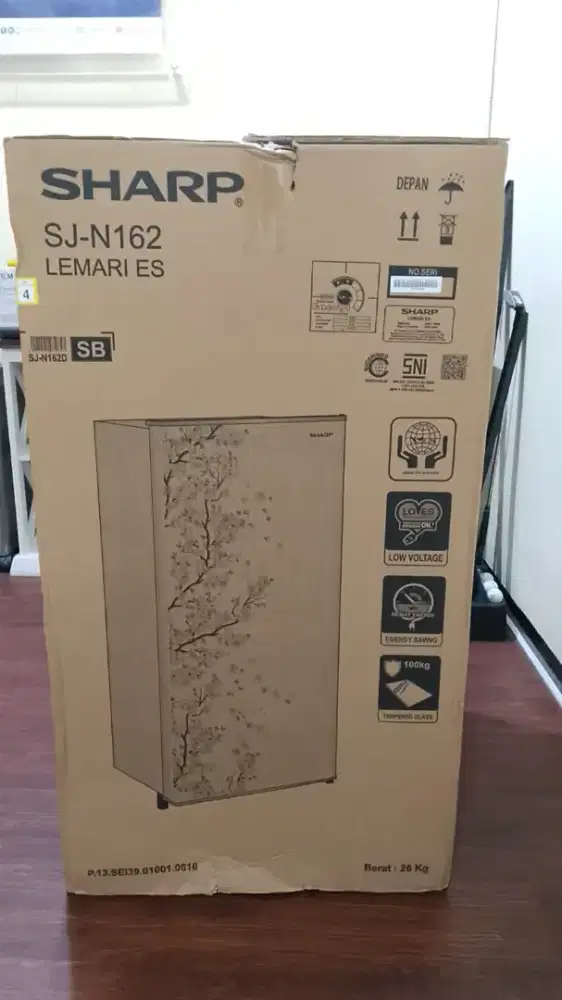 Jual kulkas baru 1 pintu merk sharp