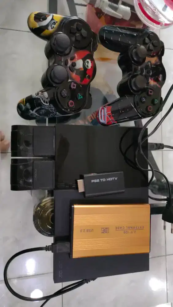 Ps2 slim lengkap sama game