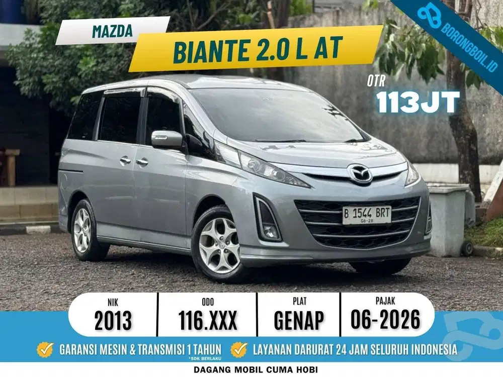 TERMURAH!!MAZDA BIANTE 2.0 AT 2013 SIAP PAKAI
