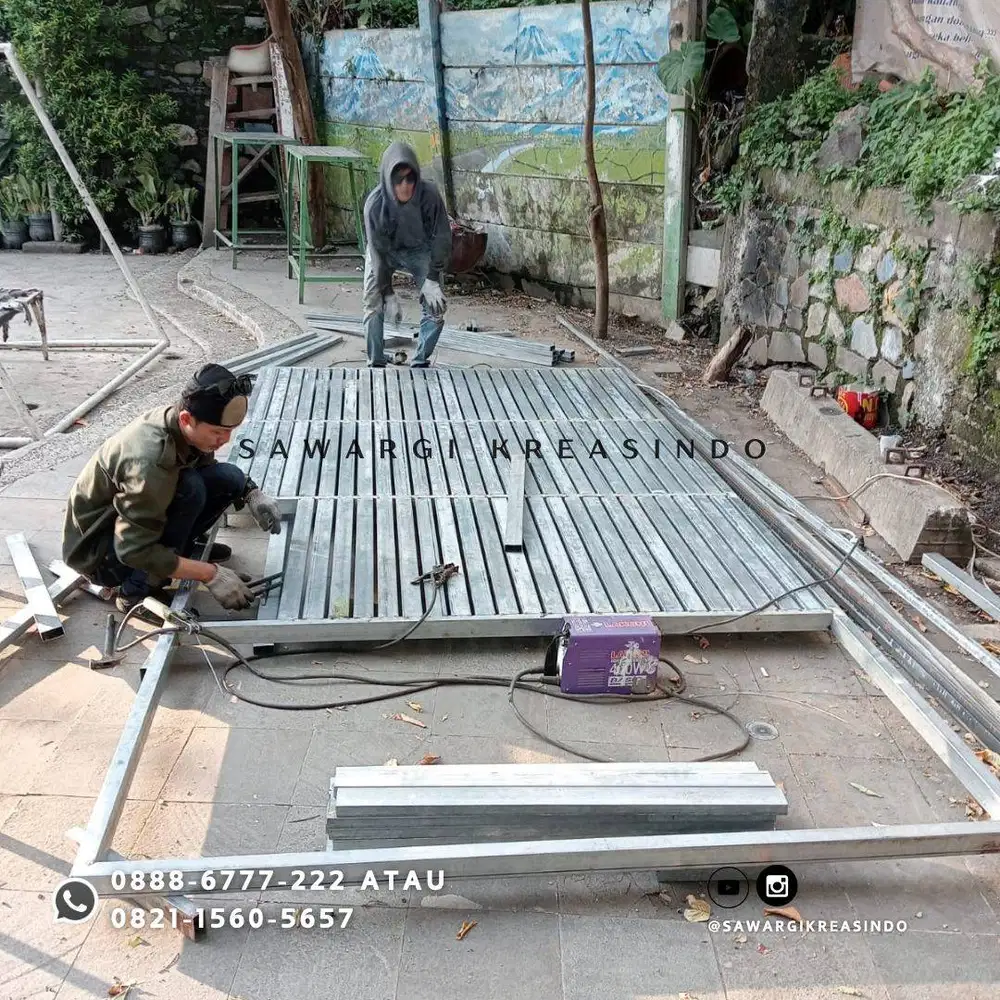 Menjual Pagar Rumah Berbagai Model Minimalis Geser dan Lipat