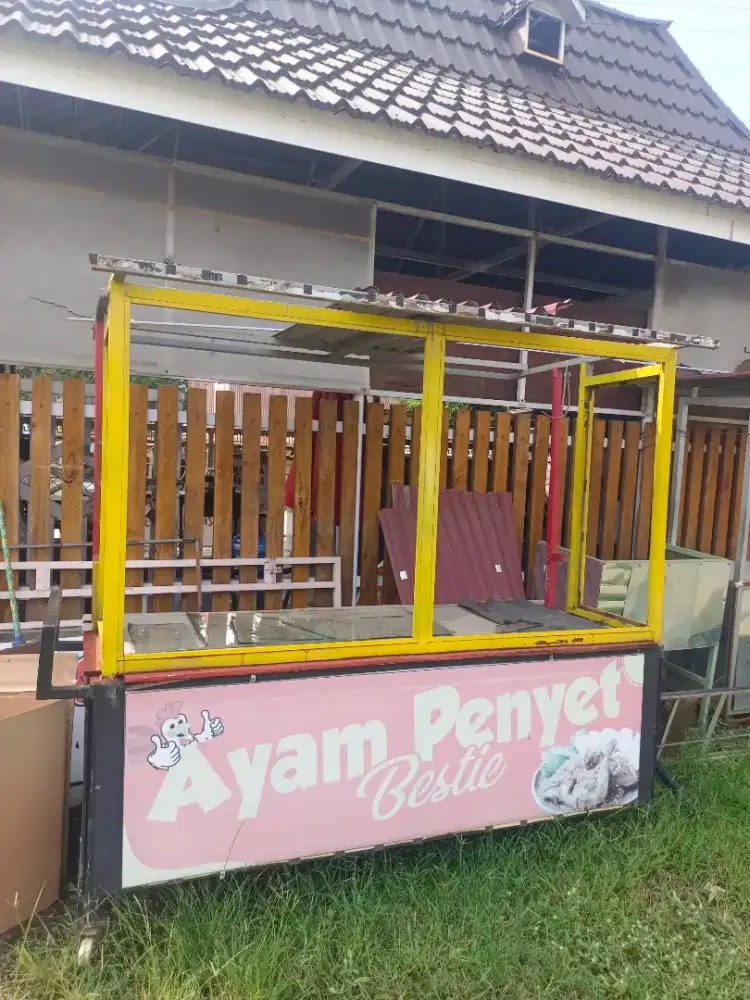 gerobak jualan ayam penyet