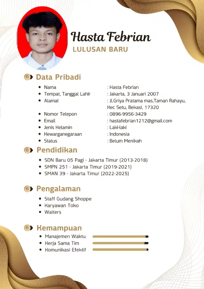 INFO KERJAAN DONG BUAT UMUR 19
