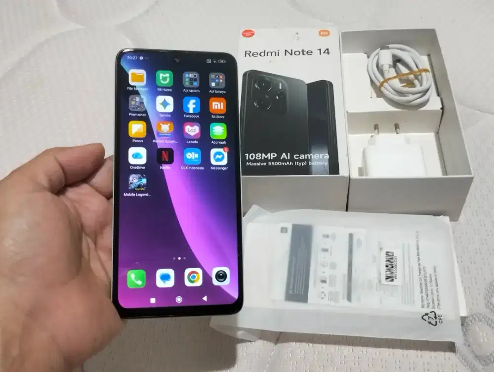 BU XIAOMI NOTE 14 RAM 8GB +4GB/ 128GB 4G 6,67in 108MP NFC 5500Mah G99