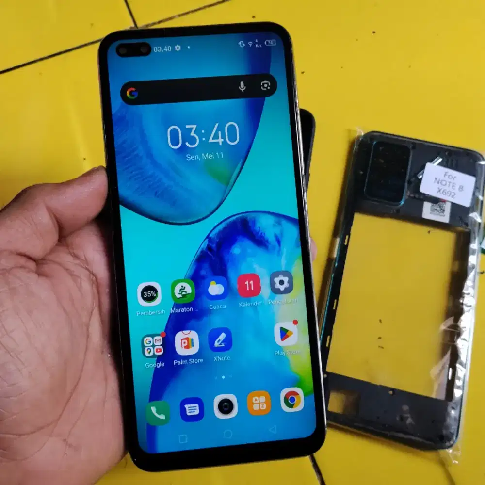 Infinix note 8 6/64 minus baca deskripsi