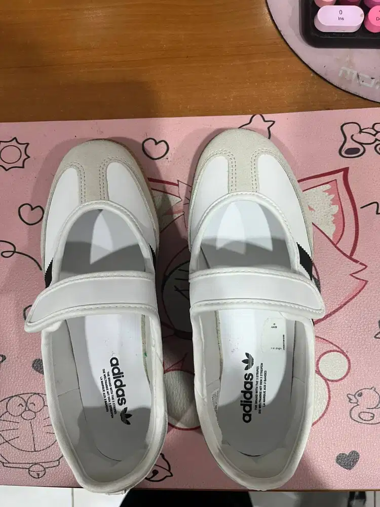 ADIDAS SAMBA JANE WHITE ORI 1X PEMAKAIAN