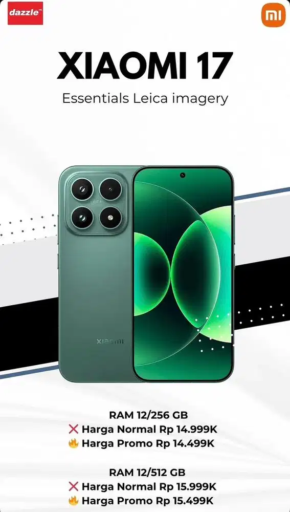 promo xiaomi 17 12/256