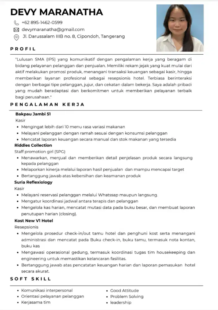 BUTUH LOWONGAN KERJA