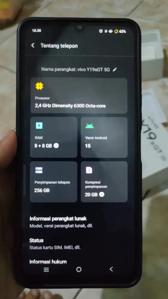 Hp Vivo y19s gt 5g