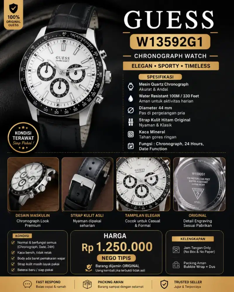 Guess Watch Original, Chronograph