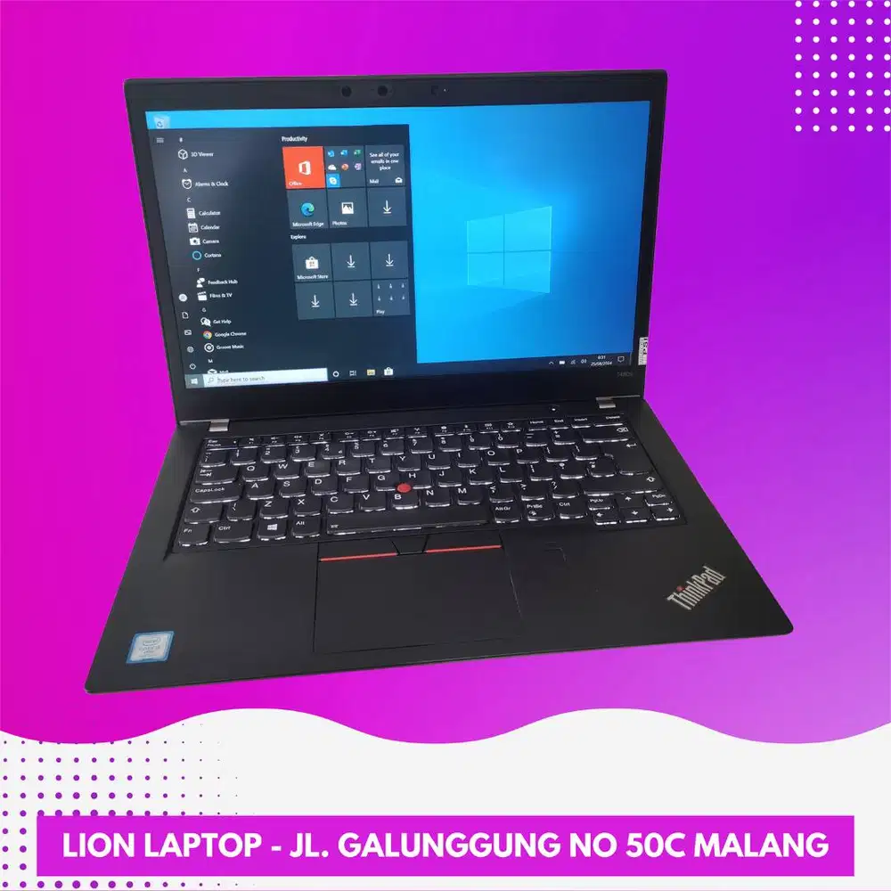 RAM 8GB Core i5 gen 8 Lenovo Thinkpad T480s SLIM [11|05]