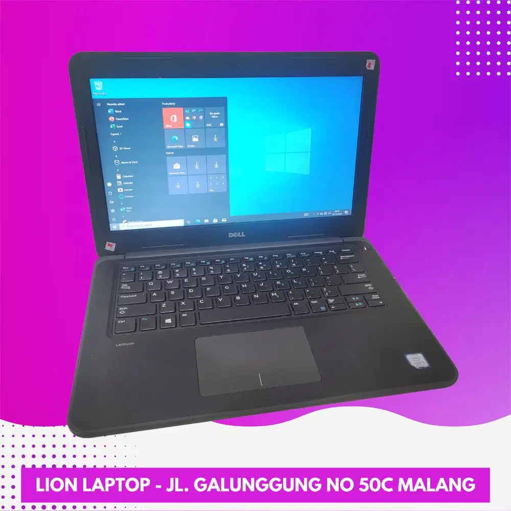 Core i5 Gen 7 Murah Mulus RAM 8GB SSD 256GB Dell Latitude 3380 [11|05]