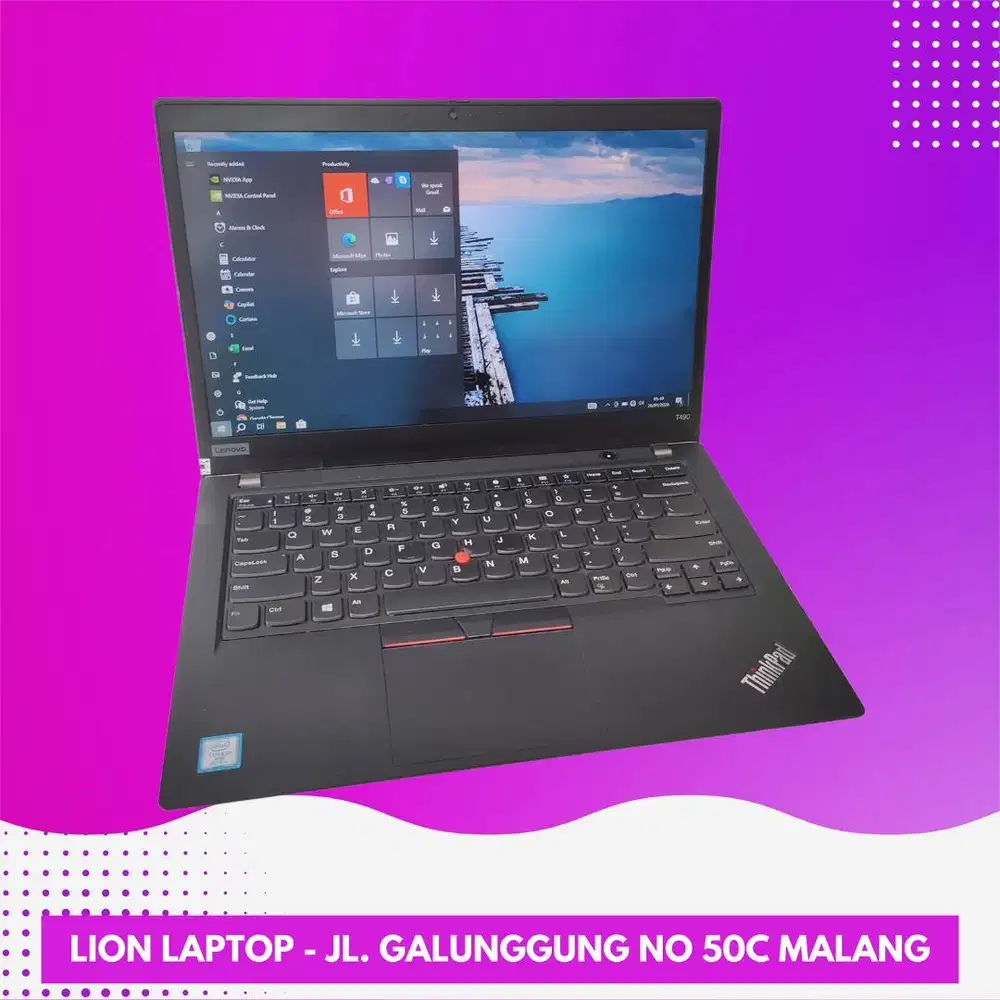 Double VGA NVIDIA Core i5 8/256 Slim Lenovo Thinkpad T490 [11|05]