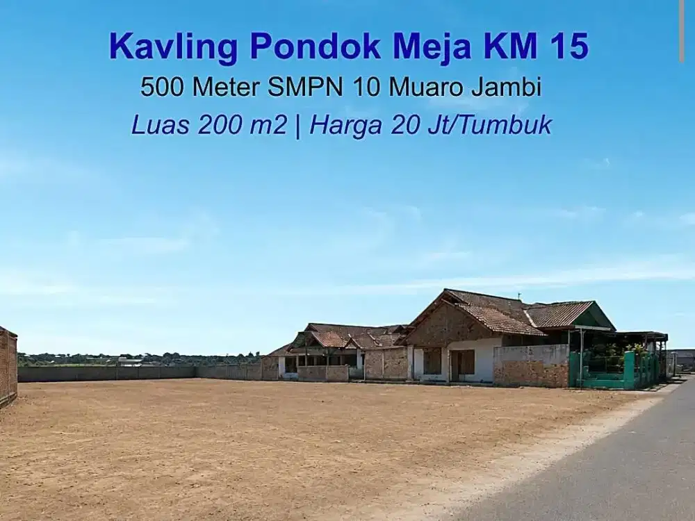 Tanah Kapling Murah Mestong KM. 15 Dekat Exit Toll