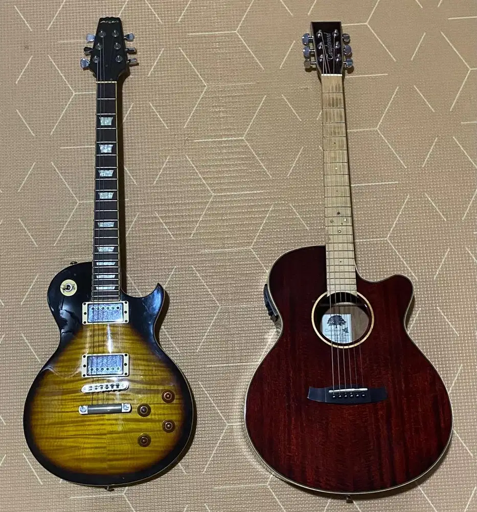 Dijual Gitar Akustik Elektrik Tanglewood dan Aria Pro