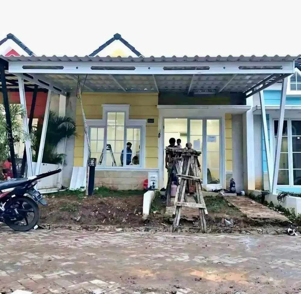 Kanopi rangka baja ringan